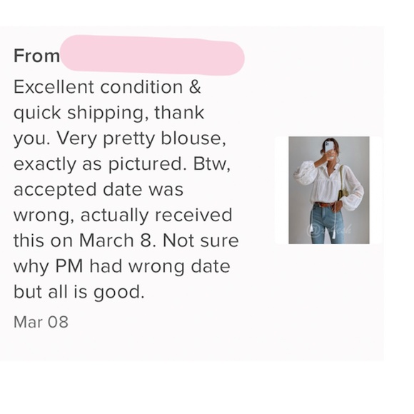 White Blouse Shirt Lantern Sleeves Tassel Ties French Style V-Neck Lace Detail - Picture 7 of 9